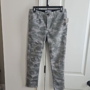 nwt ladies sz 4 camo wit & wisdom ankle pants